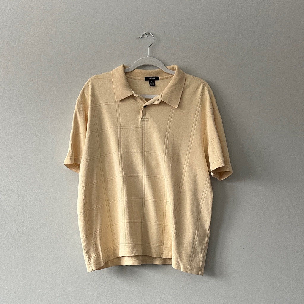 Mens Light Yellow Polo Shirt